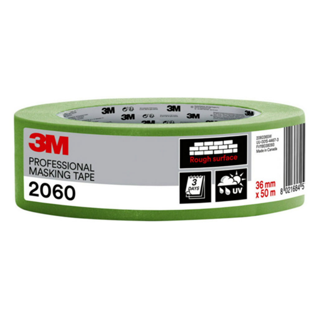 3M 2060 ruban de masquage professionnel vert 0.15 36mm x 50m