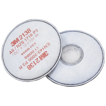 3M 2138 P3R protective prefilter for 6000 Series mask