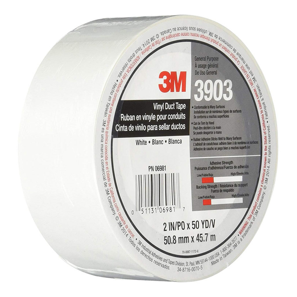 3M 3903i white duct tape 0.15 50mm x 50m