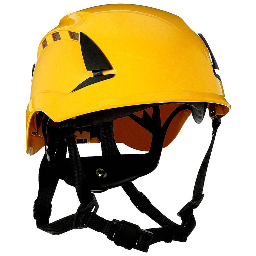 Casco protettivo 3M X5002VE-CE SecureFit giallo, ventilato