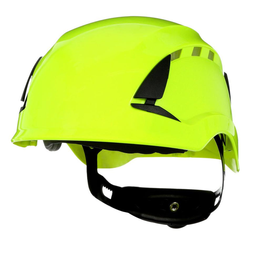3M X5514V-CE safety helmet SecureFit neon green, ventilated