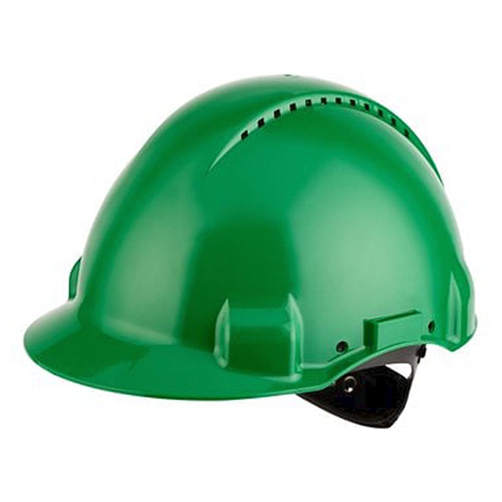 Casco protettivo 3M G3000 con indicatore UV, verde, ventilato