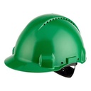 3M G3000 protective helmet with UV indicator, green, ventilated