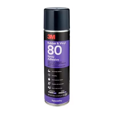 Colla 3M 80 Scotch-Weld spray per gomma e vinile, 500ml