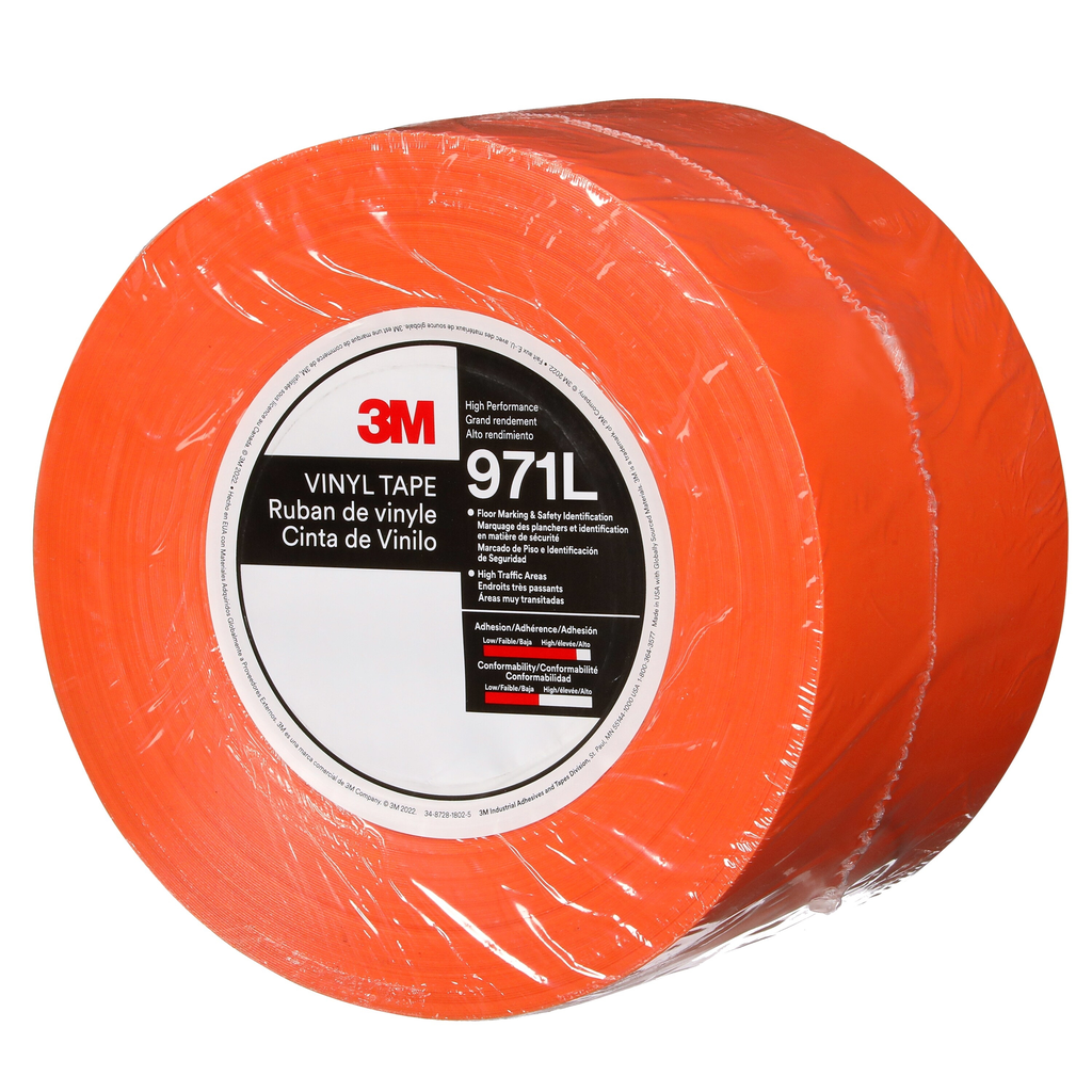 3M 971L nastro adesivo vinile arancione 0.43 50mm x 33m