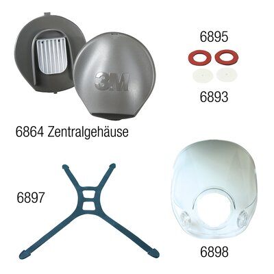 3M 6864 Zentraladapterbaugruppe für Maske der Serie 6000