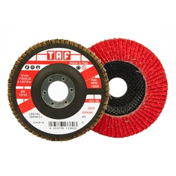 [24222] TAF ceramic flap disc LPG16 P80 125 x 22mm