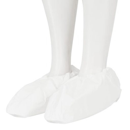 [17280] 3M 442W white laminated shoes coverall