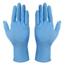 [20310] Puderfreie blaue Microflex-Nitrilhandschuhe, Größe M/7-8, Packung mit 100 Stück