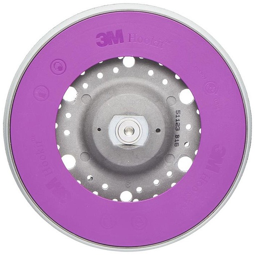 [19627] 3M 51123 Direct Flow standard Hookit backing pad 150mm, M8
