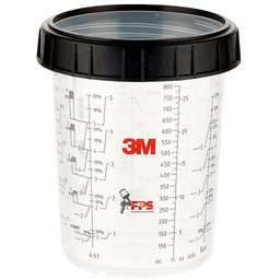 [04647] 3M PPS 16023 godet gradué et bague de serrage Standard 850ml