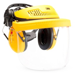 [17493] Fascia gialla 3M G500V5F11H510-GU con visiera e casco, 26dB