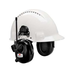 [23107] 3M PELTOR HRXD7P3E-01 Paraorecchie con radio montata sul casco, 30dB