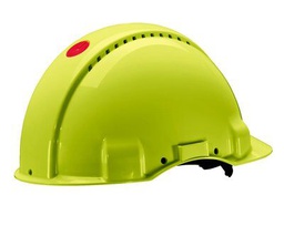 [23866] 3M G3000 protective helmet with UV indicator, neon green, ventilated