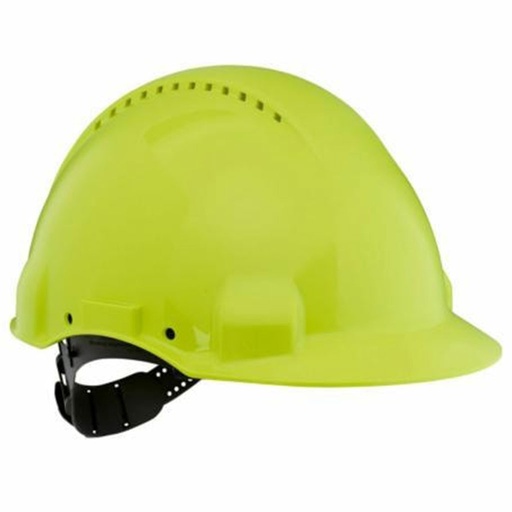 [23866] 3M G3000 Schutzhelm mit UV-Indikator, neongrün, belüftet