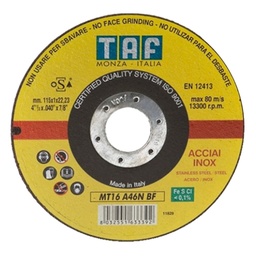 [16454] TAF disque à tronçonner MT16 A46N 115 x 1mm