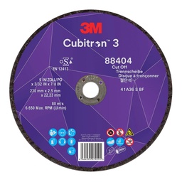 [20019] 3M disque à tronçonner 88404 Cubitron 3 36+ 230 x 2.5mm T41