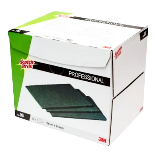[01398] 3M SB-96 pad Scotch-Brite medium vert 158 x 224mm