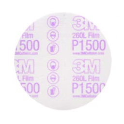 [17067] 3M 260L Hookit P1500 abrasive disc 75mm without hole