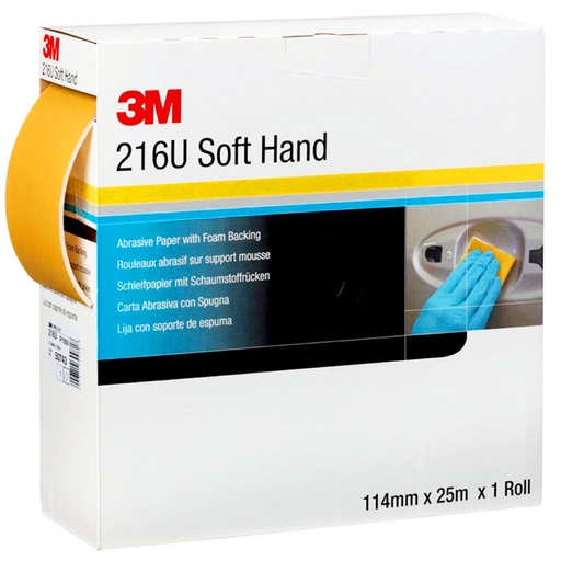 [17900] 3M 216U rouleau mousse P180 114mm x 25m