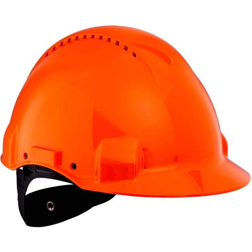 [15624] 3M G3000 protective helmet with UV indicator, orange, ventilated