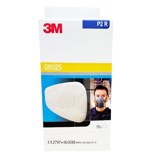 [07544] ​​​3M 6925 Filtre antipoussière P2R AAD pour masque 6000 et 7000