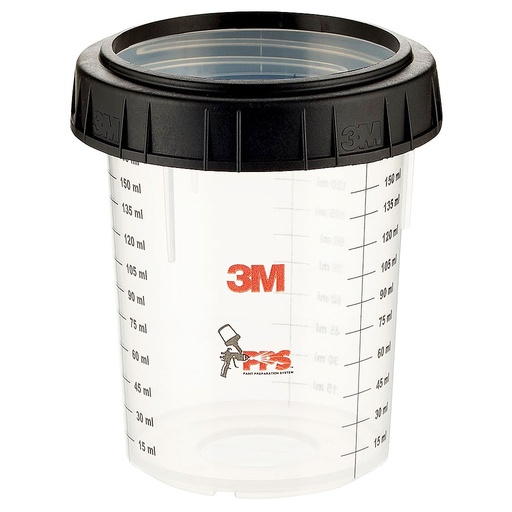 [09846] 3M PPS 16115 godet gradué et bague de serrage Standard 170ml