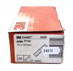 [24974] 3M 255 Hookit sheet P150 70 x 127mm without hole