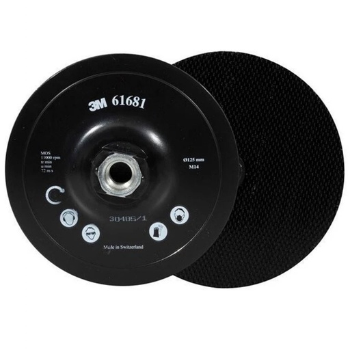 [18902] 3M 61681 plateau de support Hookit pour disques SCD 125mm M14