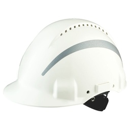 [25413] 3M G3000 protective helmet with UV indicator, white, ventilated