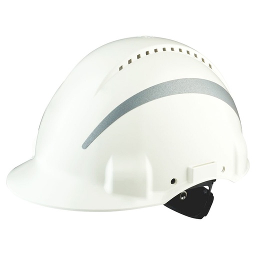 [25413] 3M G3000NUV-R-VI Schutzhelm mit UV-Indikator, weiß, belüftet
