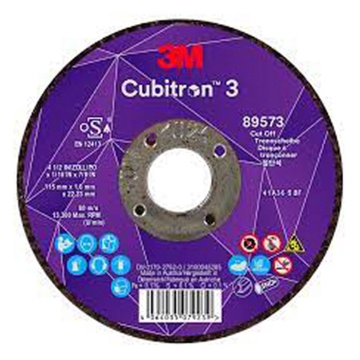 [25671] 3M 89573 Cubitron 3 A36 115 x 1.6mm T41 cutting disc