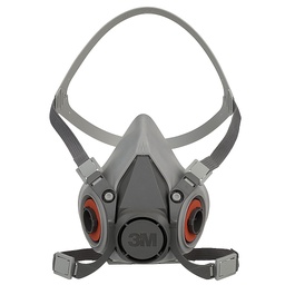 [07191] ​​​​3M 6300 demi-masque de protection corps en silicone large