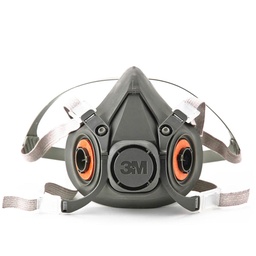 [07191] ​​​​3M 6300 demi-masque de protection corps en silicone large