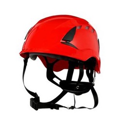 [26076] 3M X5005VE-CE casque de protection SecureFit rouge, ventilé