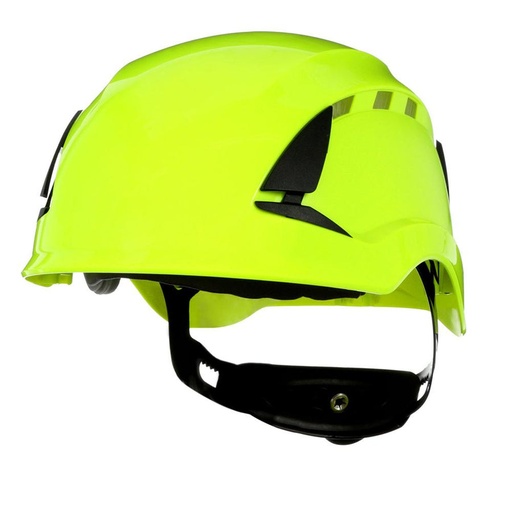 [26077] 3M X5514V-CE SecureFit casco protettivo verde neon, ventilato
