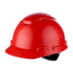 [20516] 3M H700N-RD casque de protection sans indicateur UV rouge, ventilé