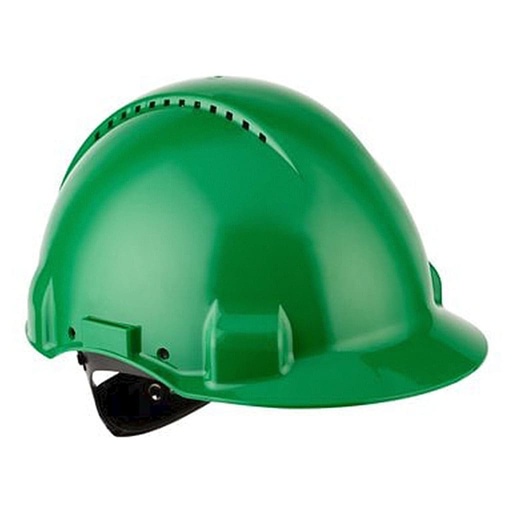 [27178] 3M G3000 protective helmet with UV indicator, green, ventilated